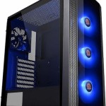 Thermaltake Versa J25 Tempered Glass RGB Edition Gaming Midi Tower Κουτί Υπολογιστή με Πλαϊνό Παράθυρο Μαύρο