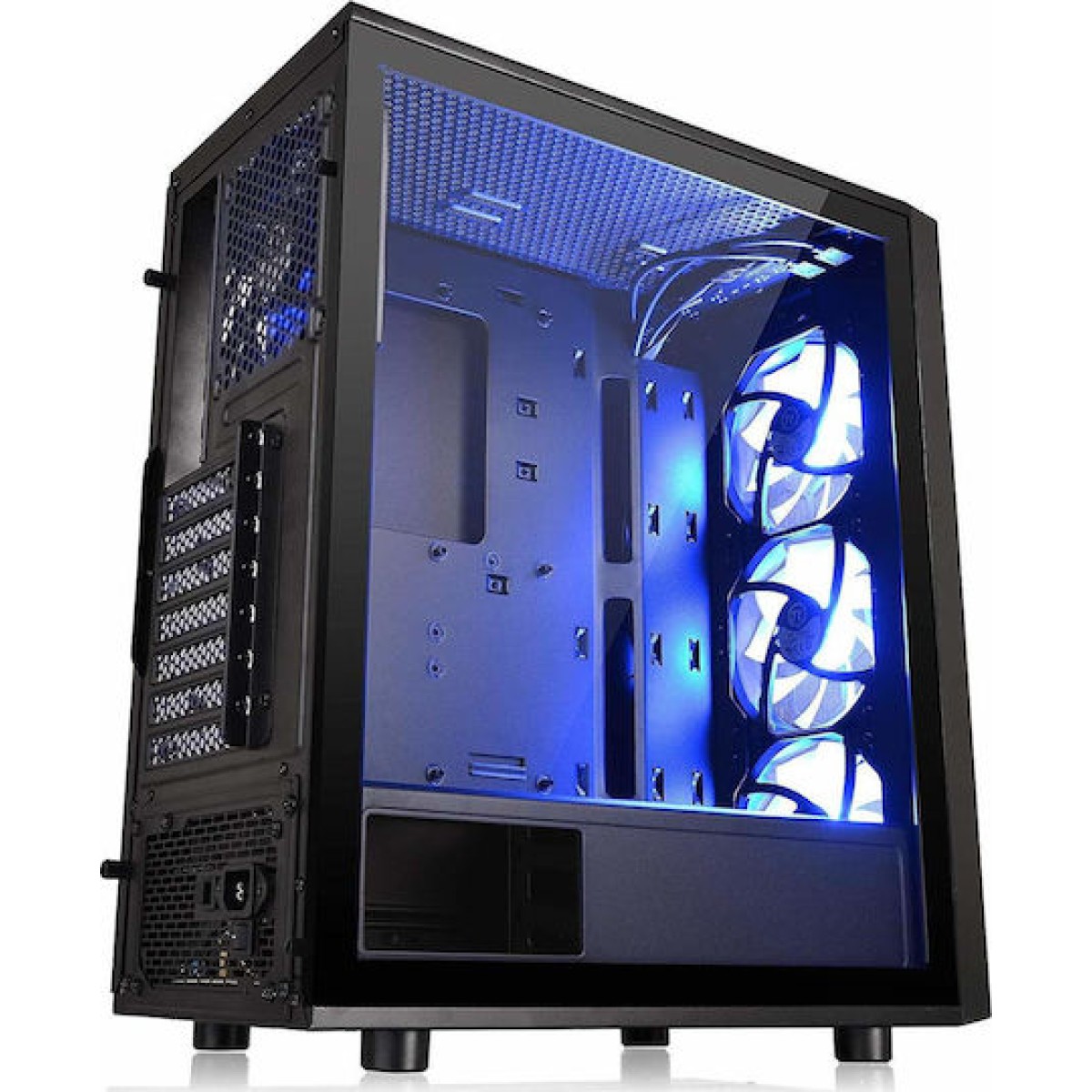 Thermaltake Versa J25 Tempered Glass RGB Edition Gaming Midi Tower Κουτί Υπολογιστή με Πλαϊνό Παράθυρο Μαύρο