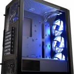 Thermaltake Versa J25 Tempered Glass RGB Edition Gaming Midi Tower Κουτί Υπολογιστή με Πλαϊνό Παράθυρο Μαύρο