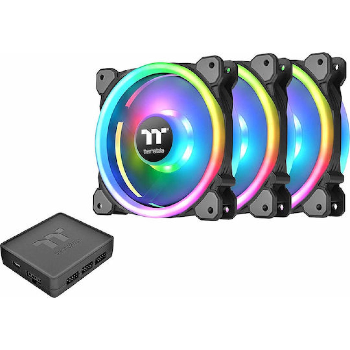 Thermaltake Riing Trio 12 RGB Radiator Fan TT Premium Case Fan 120mm με Σύνδεση 4-Pin PWM 3τμχ