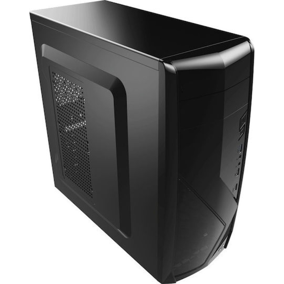 Aerocool CS-1102 Midi Tower Κουτί Υπολογιστή Μαύρο