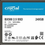 Crucial BX500 SSD 240GB 2.5'' SATA III