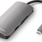 Sharkoon USB-C Docking Station με HDMI 4K PD Γκρι (4044951026715)