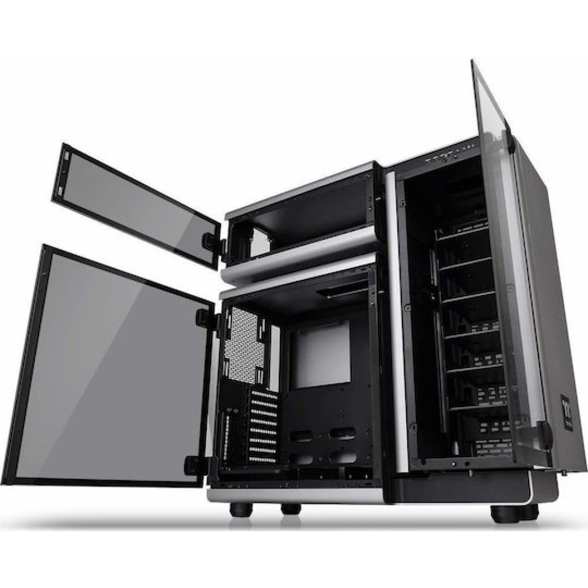 Thermaltake Level 20 TG Gaming Full Tower Κουτί Υπολογιστή με Πλαϊνό Παράθυρο και RGB Φωτισμό Μαύρο