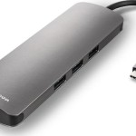 Sharkoon USB-C Docking Station με HDMI 4K PD Ethernet Γκρι (4044951026739)