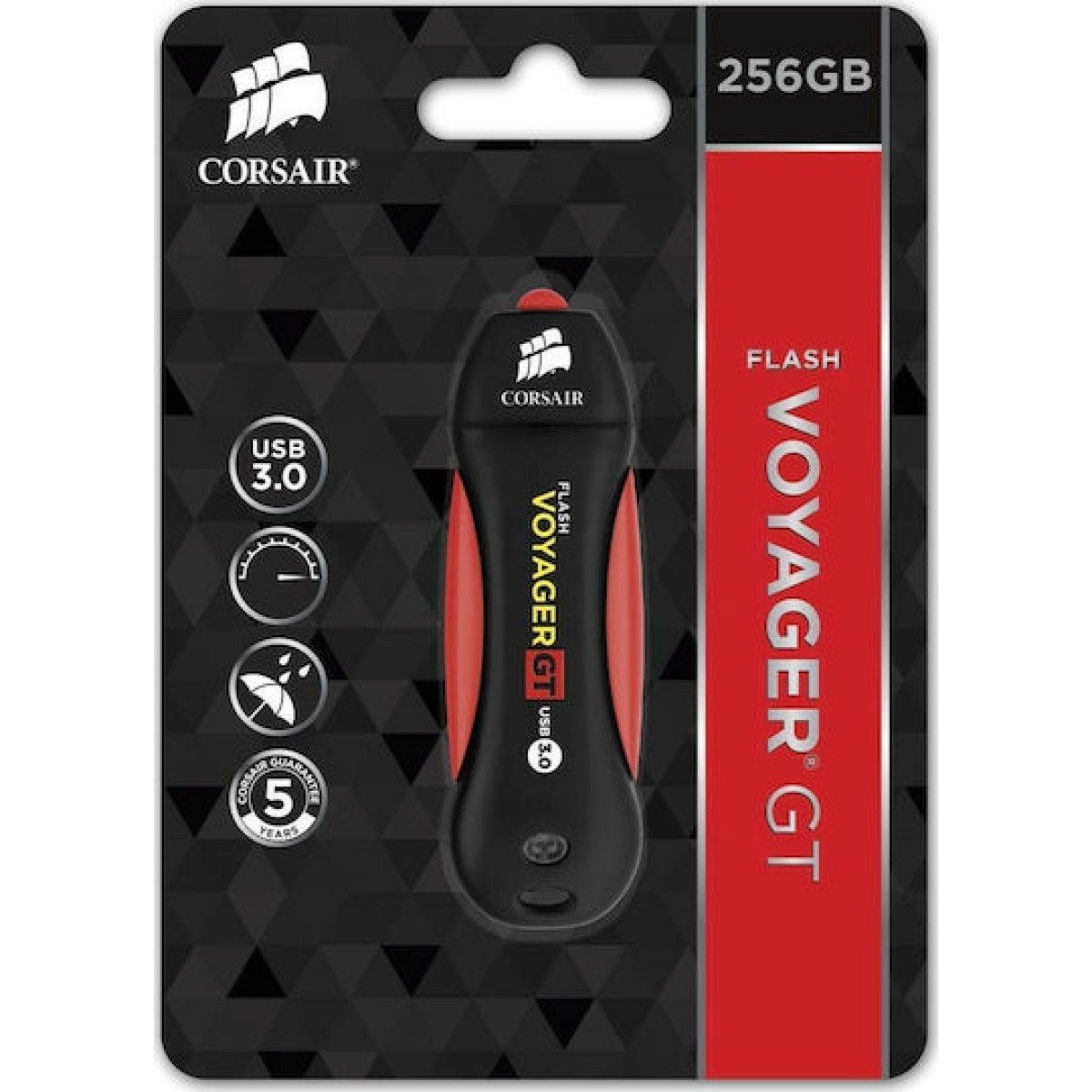 Corsair Voyager GT 256GB USB 3.0 Stick Μαύρο