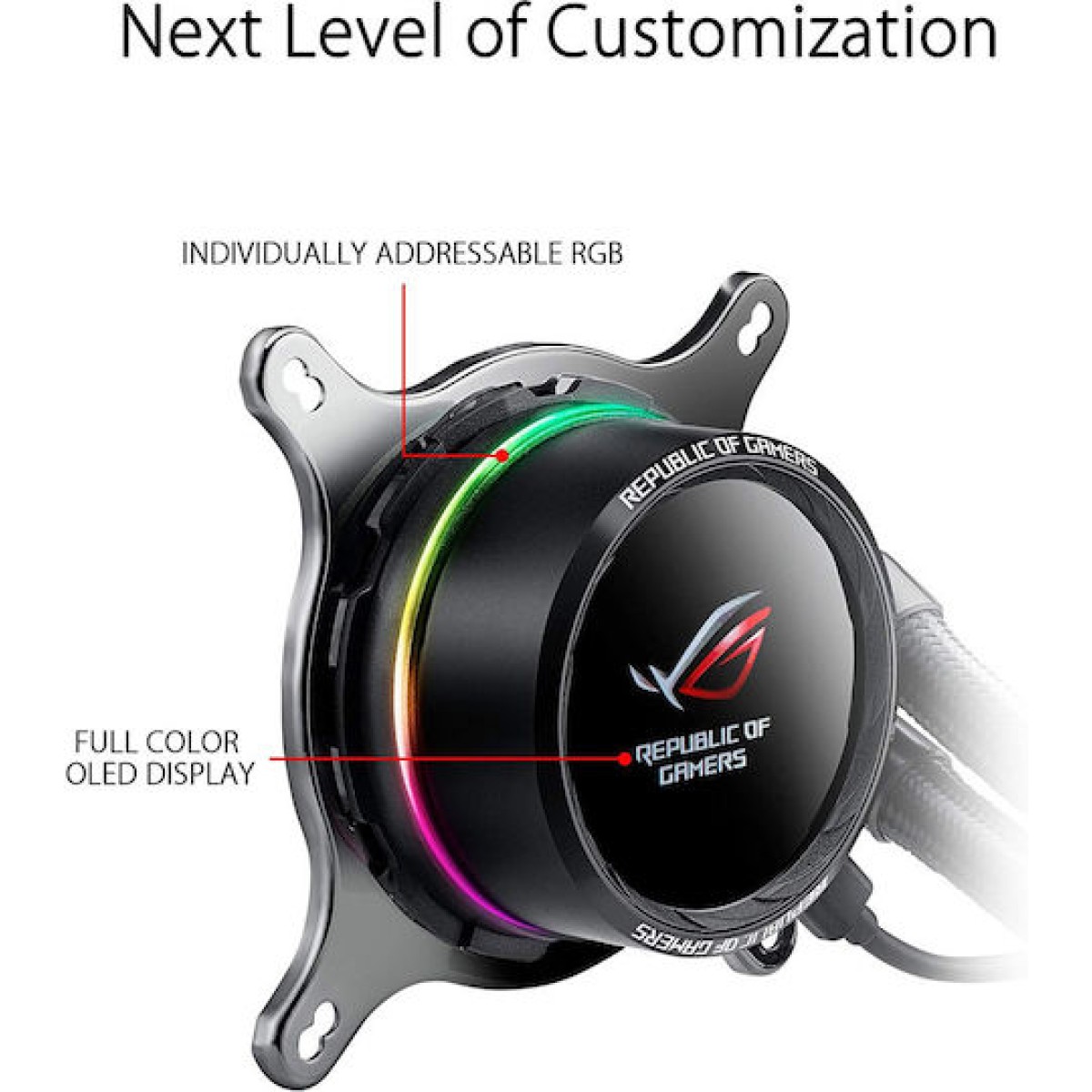 Asus ROG Ryuo 120 Υδρόψυξη Επεξεργαστή Μονού Ανεμιστήρα 120mm για Socket AM4/1200/115x με RGB Φωτισμό