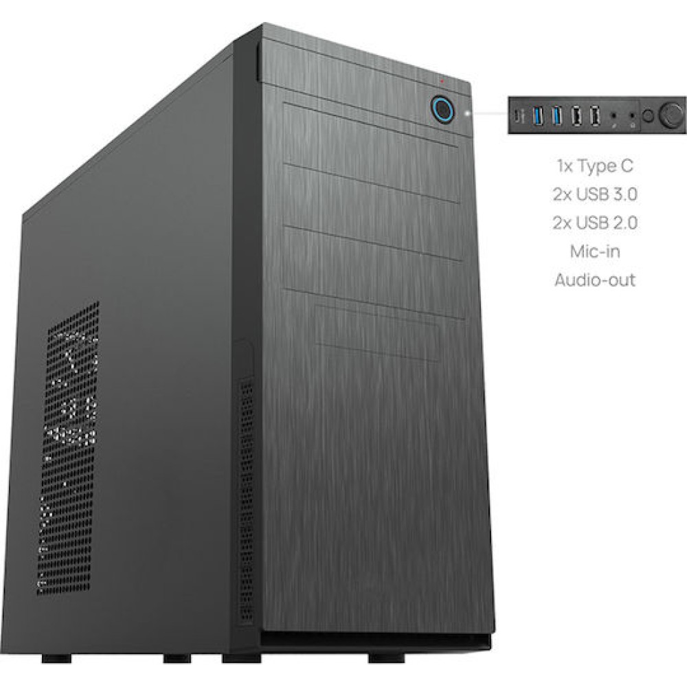 Chieftec HC-10B-OP Midi Tower Κουτί Υπολογιστή Μαύρο