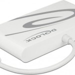 DeLock USB-C Docking Station με HDMI 4K PD Ethernet Λευκό (87731)