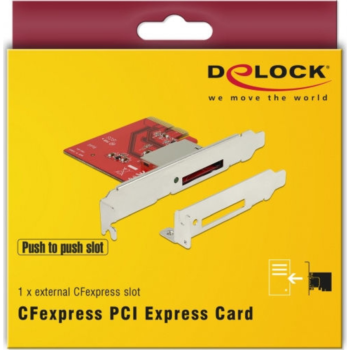 DeLock PCIe Card> 1x ext. CFexpress slot adapter