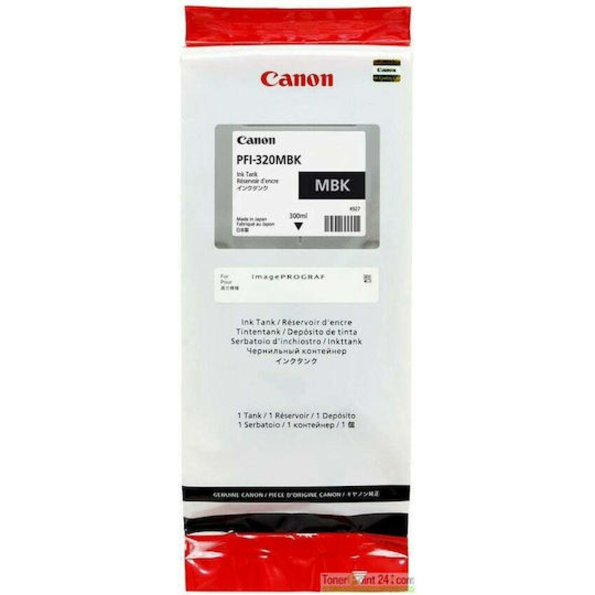 Canon PFI-320 Γνήσιο Μελάνι Εκτυπωτή InkJet Matte Μαύρο (2889C001)