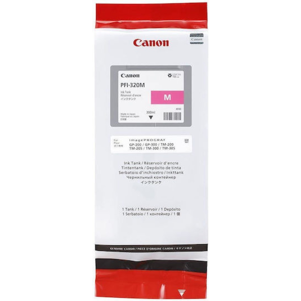 Canon PFI-320 Γνήσιο Μελάνι Εκτυπωτή InkJet Ματζέντα (2892C001)