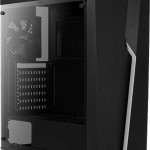Aerocool Bolt Gaming Midi Tower Κουτί Υπολογιστή με Πλαϊνό Παράθυρο και RGB Φωτισμό Μαύρο