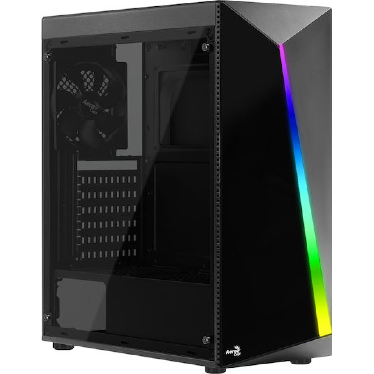 Aerocool Shard Gaming Midi Tower Κουτί Υπολογιστή με Πλαϊνό Παράθυρο Μαύρο