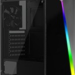 Aerocool Shard Gaming Midi Tower Κουτί Υπολογιστή με Πλαϊνό Παράθυρο Μαύρο
