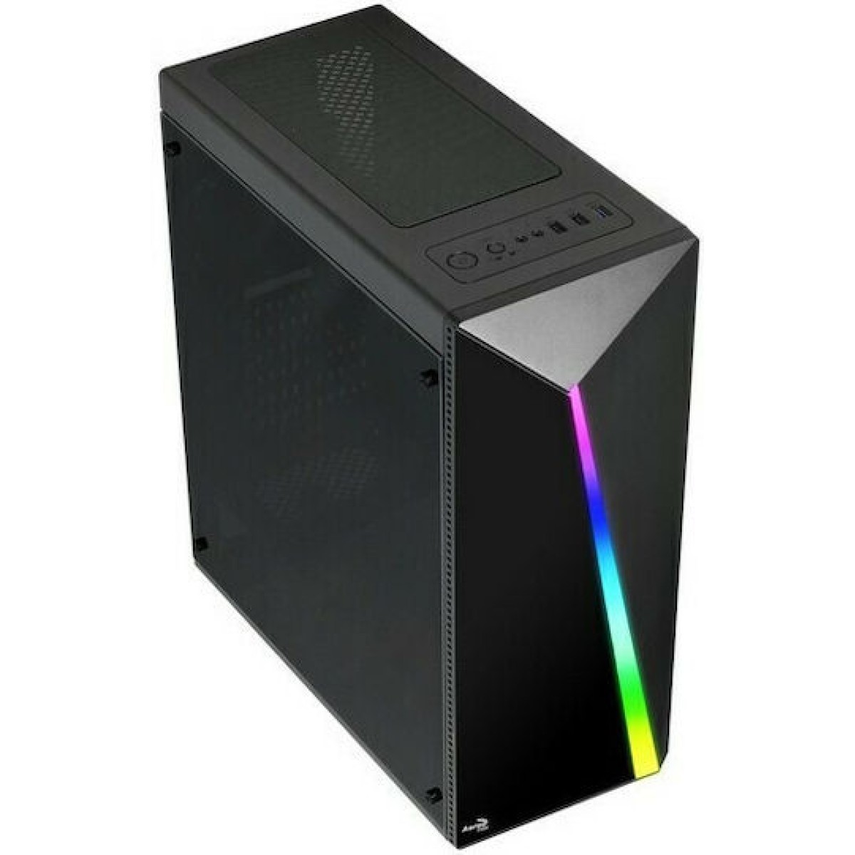 Aerocool Shard Gaming Midi Tower Κουτί Υπολογιστή με Πλαϊνό Παράθυρο Μαύρο