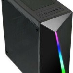 Aerocool Shard Gaming Midi Tower Κουτί Υπολογιστή με Πλαϊνό Παράθυρο Μαύρο