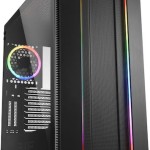 Sharkoon Elite Shark CA200M Gaming Midi Tower Κουτί Υπολογιστή με Πλαϊνό Παράθυρο και RGB Φωτισμό Μαύρο