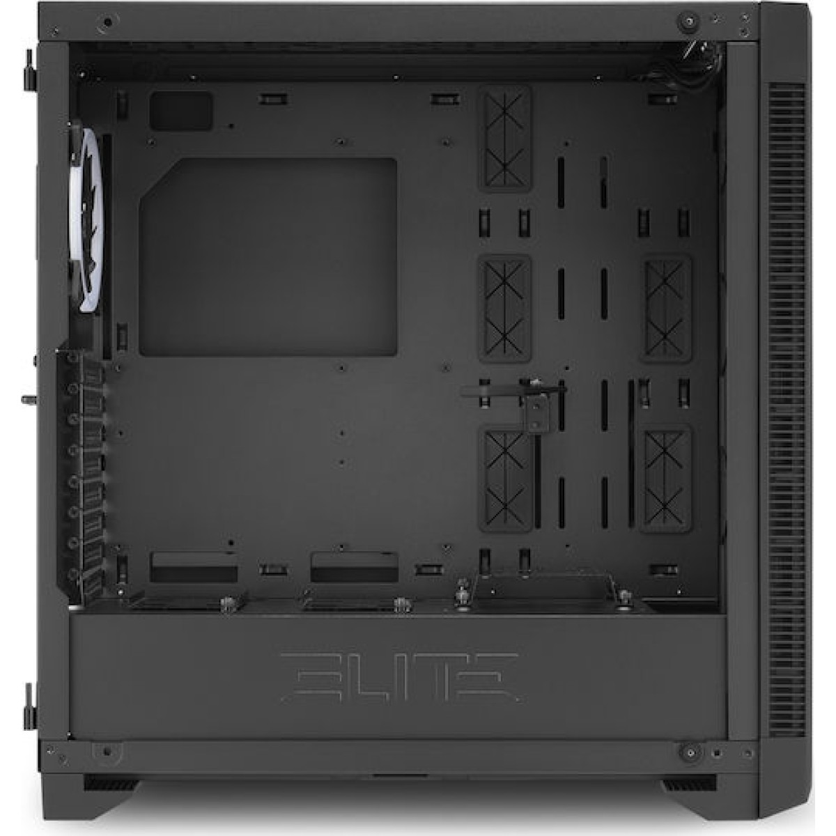 Sharkoon Elite Shark CA200M Gaming Midi Tower Κουτί Υπολογιστή με Πλαϊνό Παράθυρο και RGB Φωτισμό Μαύρο