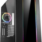 Sharkoon Elite Shark CA200G Gaming Midi Tower Κουτί Υπολογιστή με Πλαϊνό Παράθυρο και RGB Φωτισμό Μαύρο