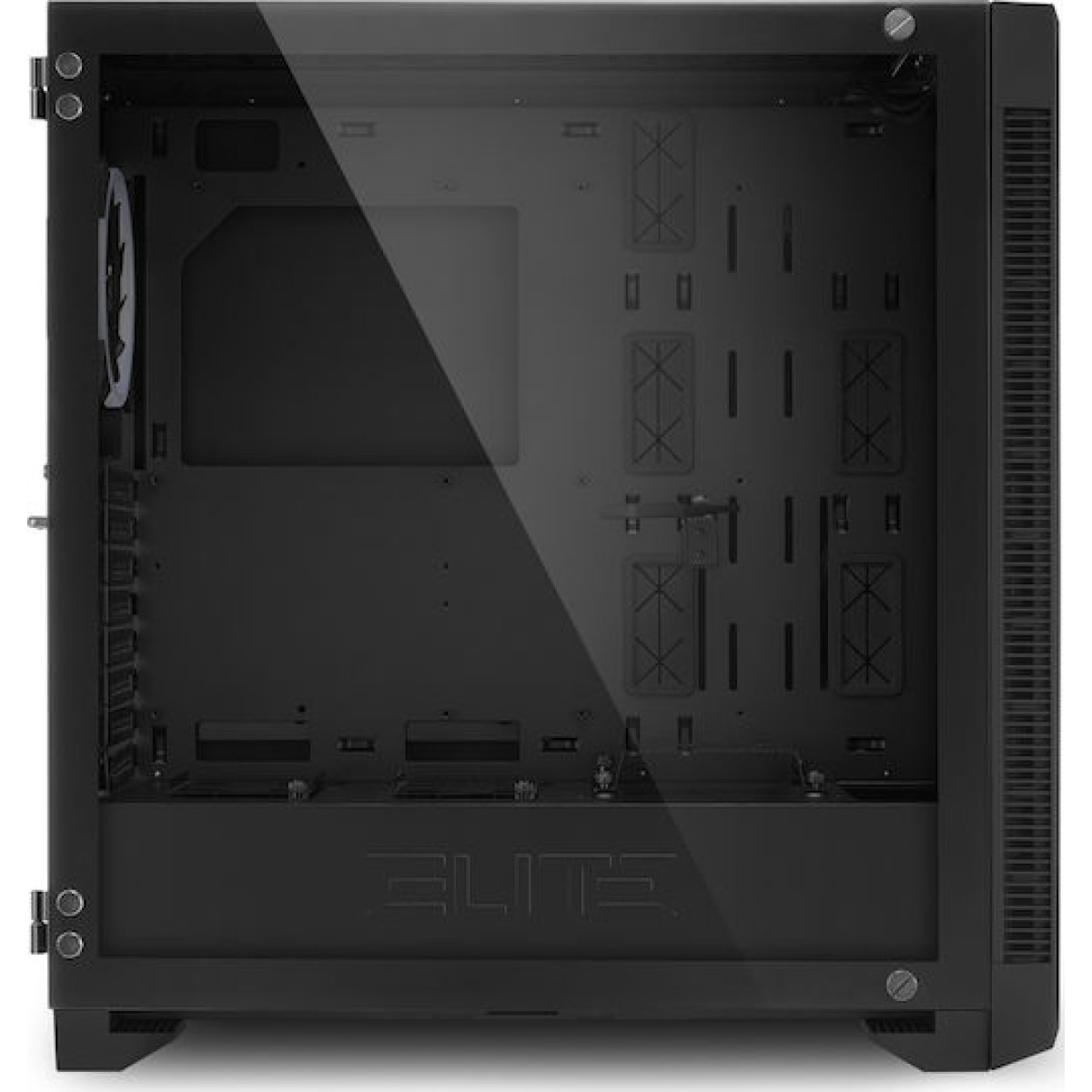 Sharkoon Elite Shark CA200G Gaming Midi Tower Κουτί Υπολογιστή με Πλαϊνό Παράθυρο και RGB Φωτισμό Μαύρο