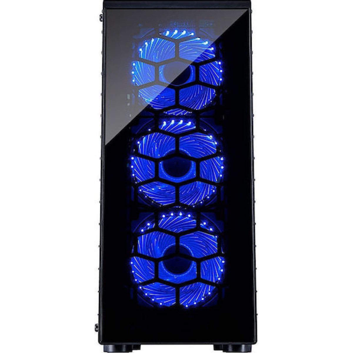 Inter-Tech CXC2 Gaming Midi Tower Κουτί Υπολογιστή με Πλαϊνό Παράθυρο Μαύρο