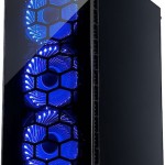Inter-Tech CXC2 Gaming Midi Tower Κουτί Υπολογιστή με Πλαϊνό Παράθυρο Μαύρο