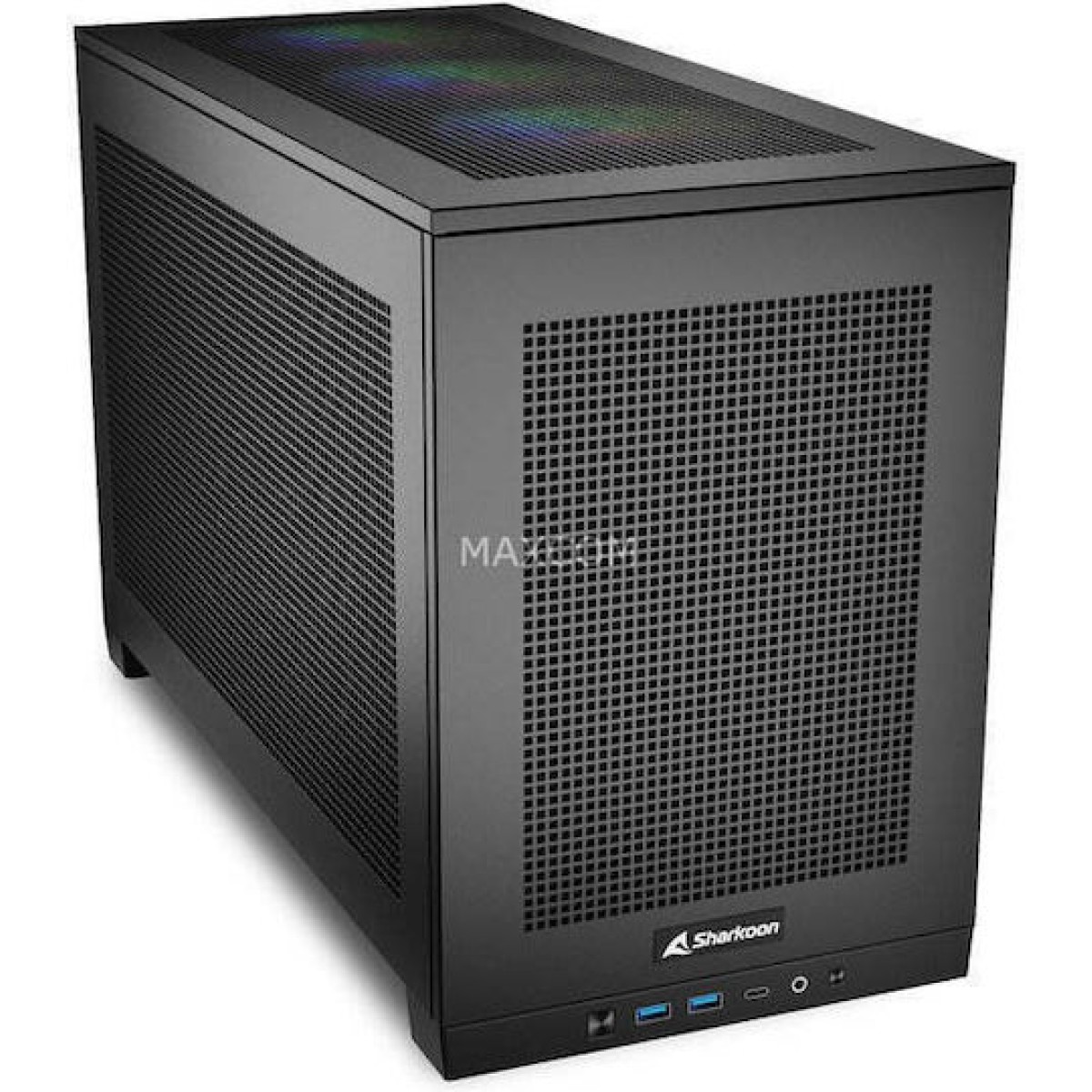 Sharkoon REBEL C20 Gaming Mini Tower Κουτί Υπολογιστή με RGB Φωτισμό Μαύρο