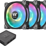 Thermaltake Riing Duo 14 RGB Radiator Fan TT Premium Case Fan 140mm με Σύνδεση 4-Pin PWM 3τμχ
