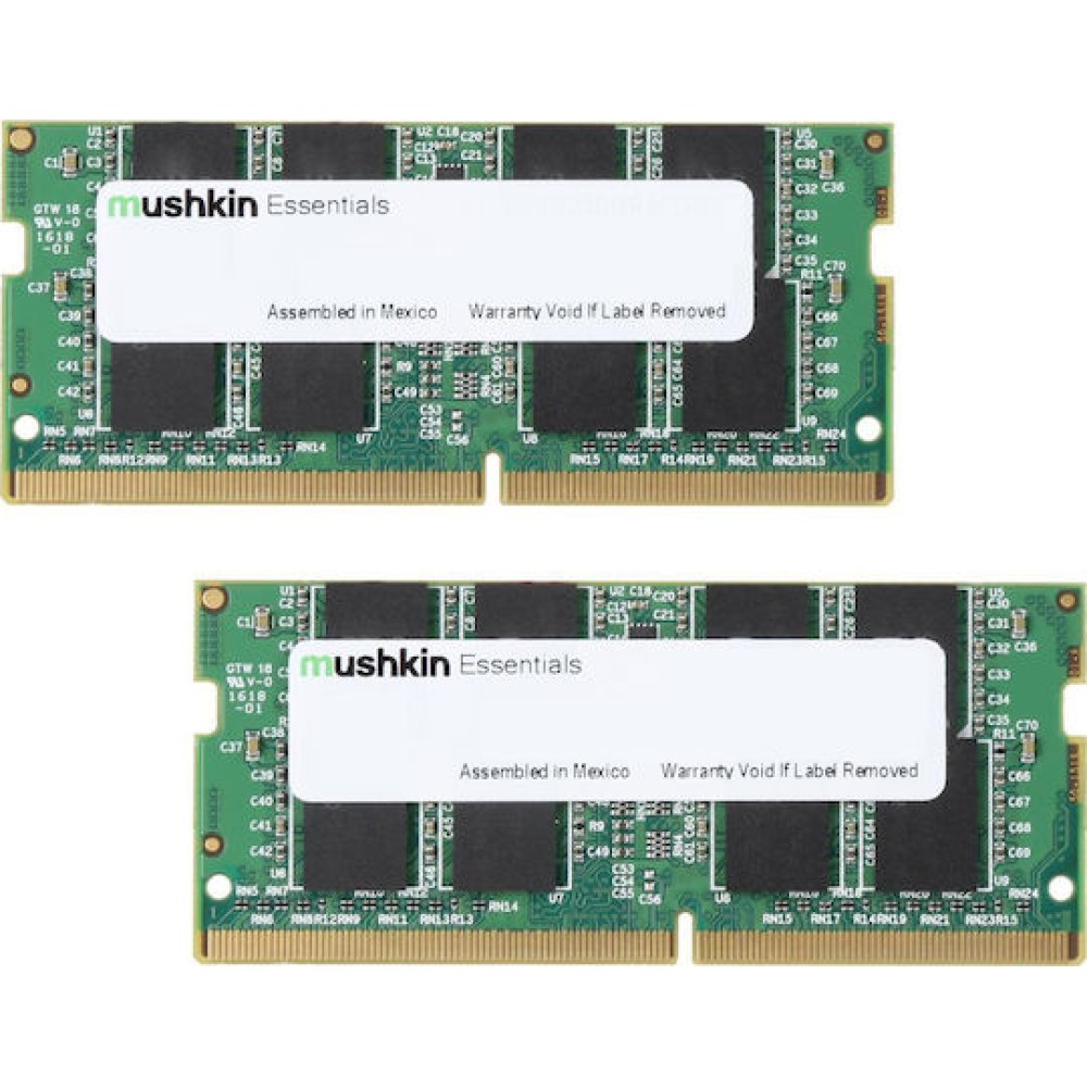 Mushkin Essentials DDR4 64GB RAM με 2x32GB Modules και Ταχύτητα 2666 για Laptop