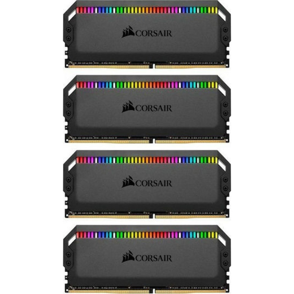 Corsair Dominator Platinum RGB DDR4 32GB RAM με 4x8GB Modules και Ταχύτητα 3200 για Desktop
