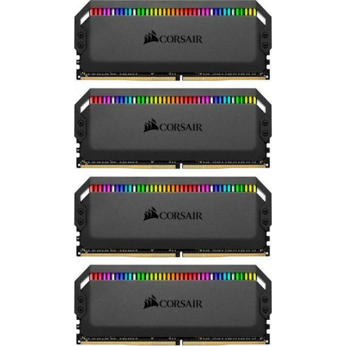 Corsair Dominator Platinum RGB DDR4 32GB RAM με 4x8GB Modules και Ταχύτητα 3200 για Desktop