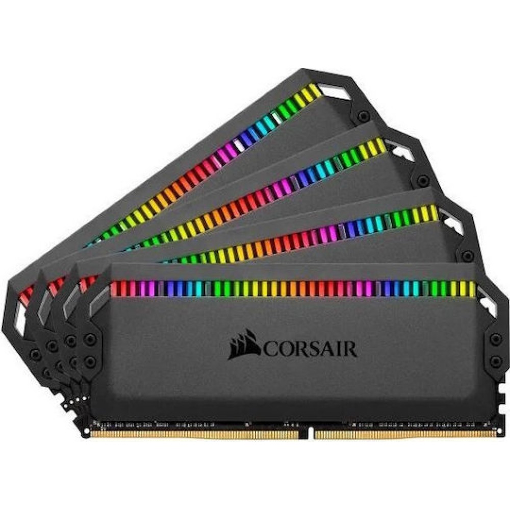 Corsair Dominator Platinum RGB DDR4 32GB RAM με 4x8GB Modules και Ταχύτητα 3200 για Desktop