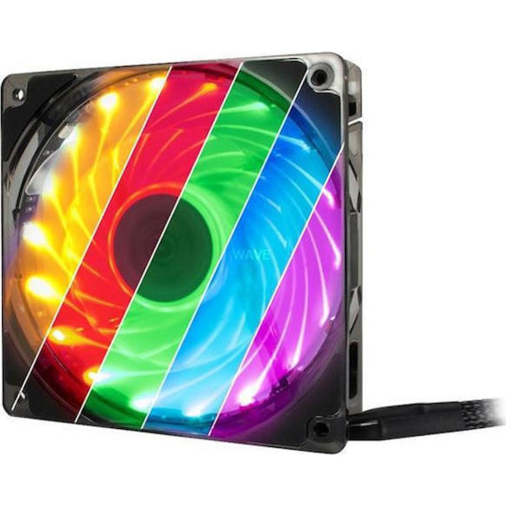 Inter-Tech L-12025 Aura RGB Case Fan με Σύνδεση 4-Pin PWM