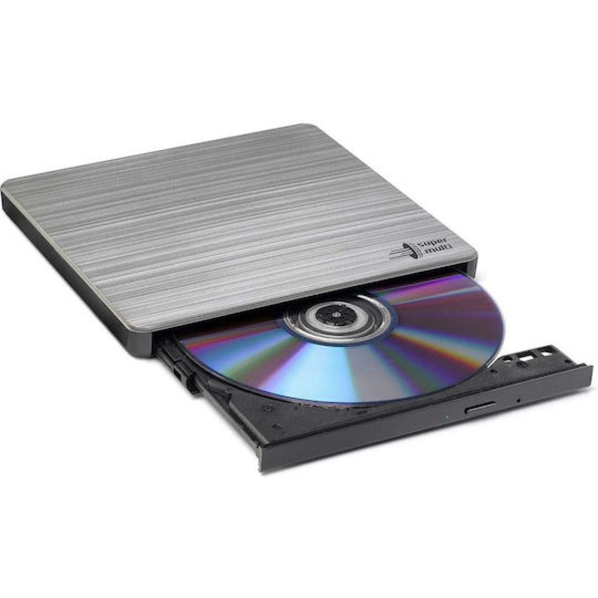 Hitachi-LG Data Storage Εξωτερικός Οδηγός Εγγραφής/Ανάγνωσης DVD/CD για Laptop / Desktop Ασημί