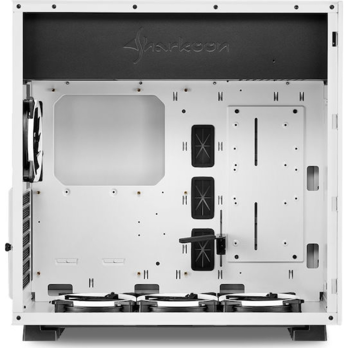 Sharkoon Pure Steel RGB Gaming Midi Tower Κουτί Υπολογιστή με Πλαϊνό Παράθυρο Λευκό