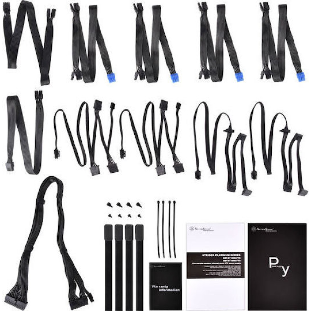 Silverstone ST1000-PTS 1000W Μαύρο Τροφοδοτικό Υπολογιστή Full Modular 80 Plus Platinum