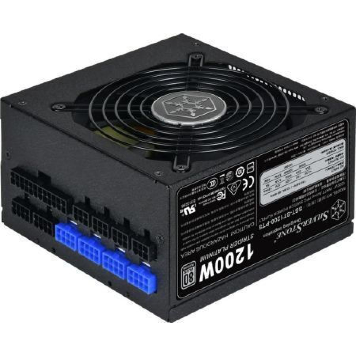 Silverstone 1200W Μαύρο Τροφοδοτικό Υπολογιστή Full Modular 80 Plus Platinum (SST-ST1200)