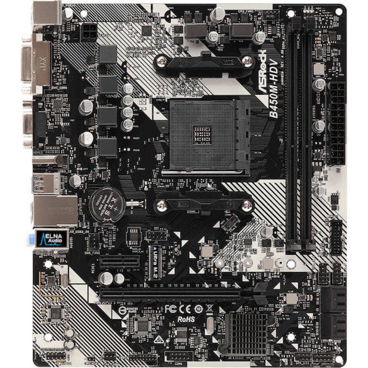 ASRock B450M HDV rev. 4.0 Motherboard Micro ATX με AMD AM4 Socket 90-MXB9N0-A0UAYZ