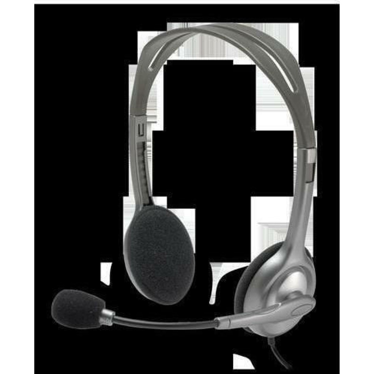 Logitech H110 On Ear Multimedia Ακουστικά με μικροφωνο και σύνδεση 3.5mm Jack σε Γκρι χρώμα