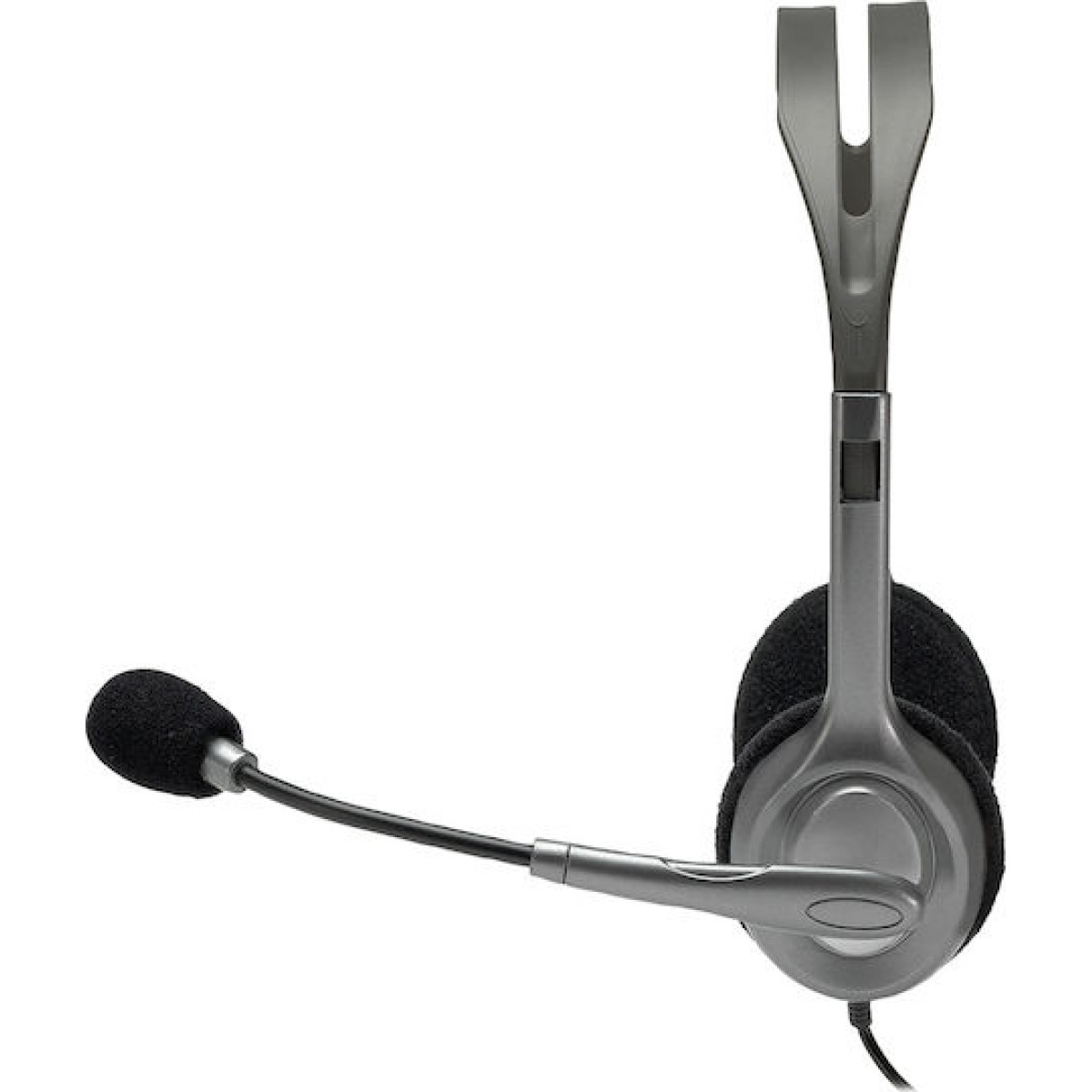 Logitech H110 On Ear Multimedia Ακουστικά με μικροφωνο και σύνδεση 3.5mm Jack σε Γκρι χρώμα