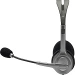 Logitech H110 On Ear Multimedia Ακουστικά με μικροφωνο και σύνδεση 3.5mm Jack σε Γκρι χρώμα