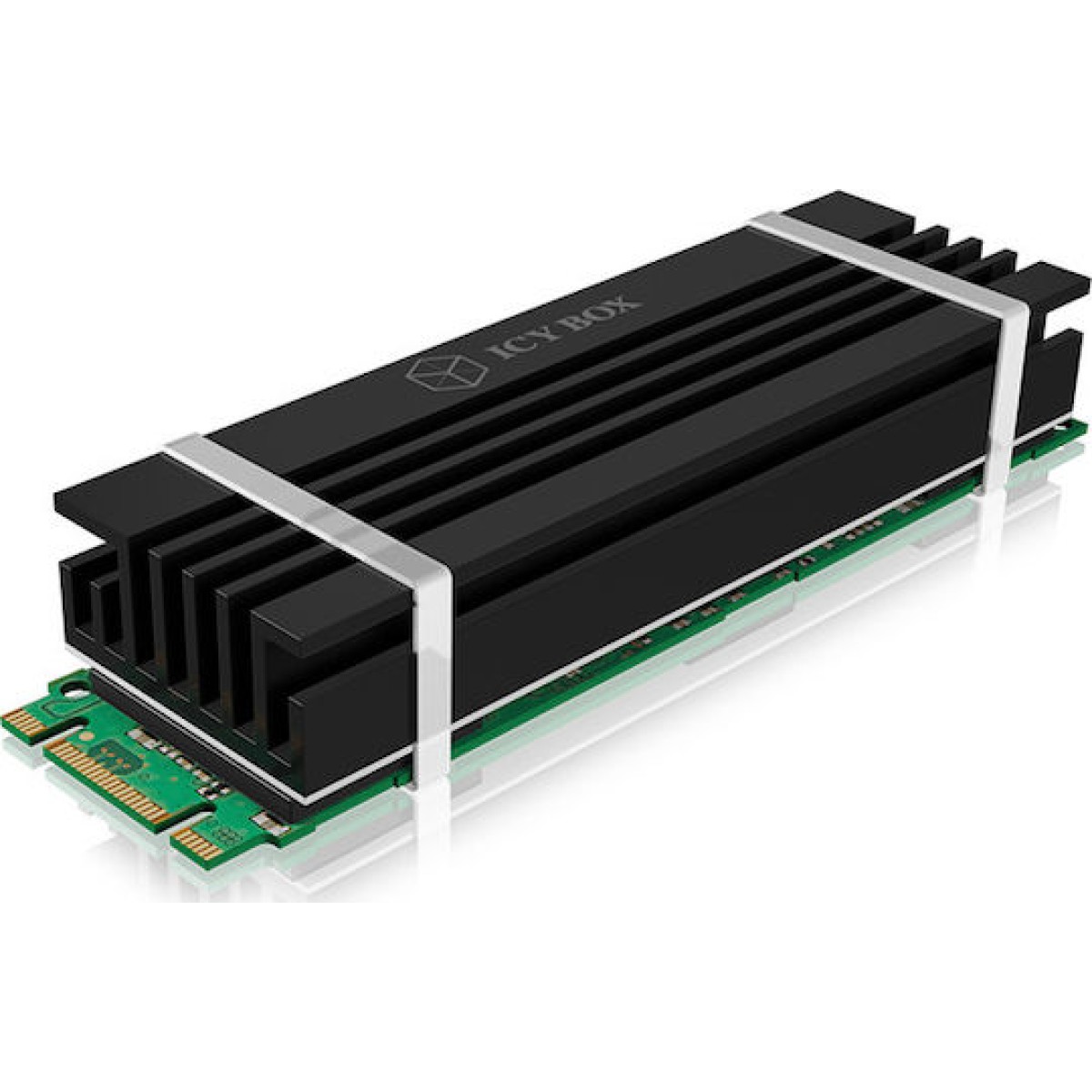Icy Box Heat Sink for M.2 2280 SSD Ψύξη Μ.2 SSD Μαύρο