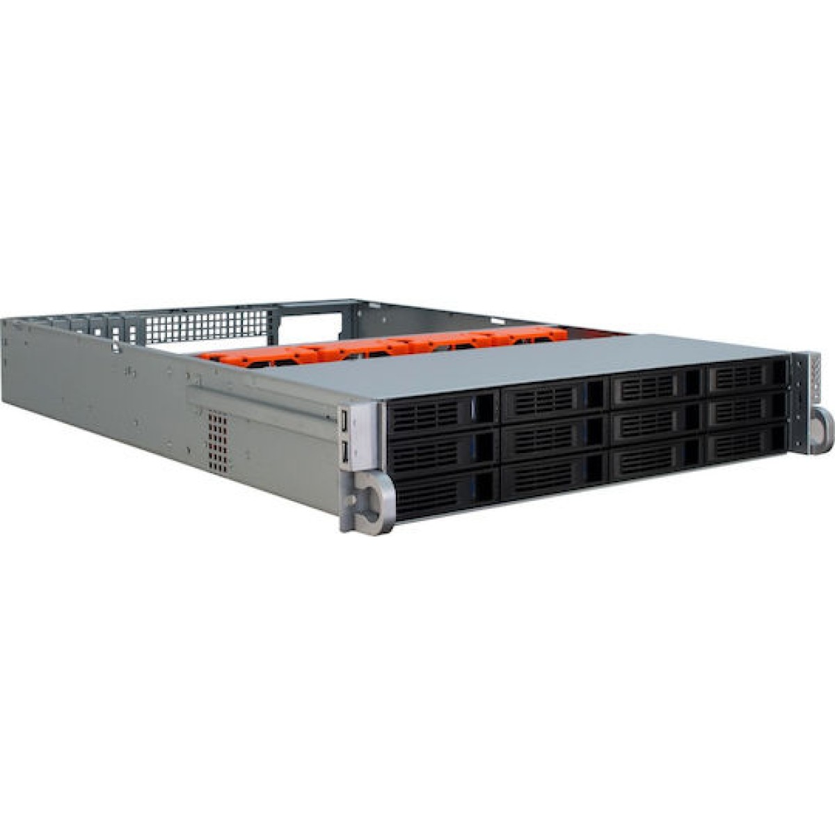 Inter-Tech Server Case 2U 2412 Μαύρο