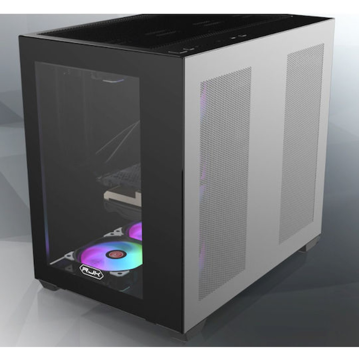 Raijintek Paean C7 TG4 Gaming Midi Tower Κουτί Υπολογιστή με Πλαϊνό Παράθυρο και RGB Φωτισμό Μαύρο