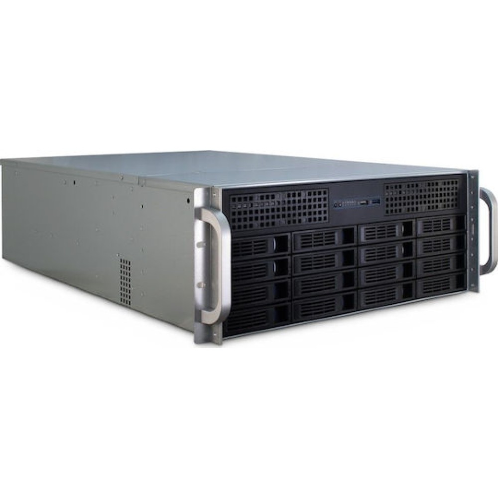 Inter-Tech Rackmount Case 4U 4416 L Μαύρο