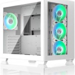 Raijintek Paean C7 TG4 Gaming Midi Tower Κουτί Υπολογιστή με Πλαϊνό Παράθυρο και RGB Φωτισμό Λευκό