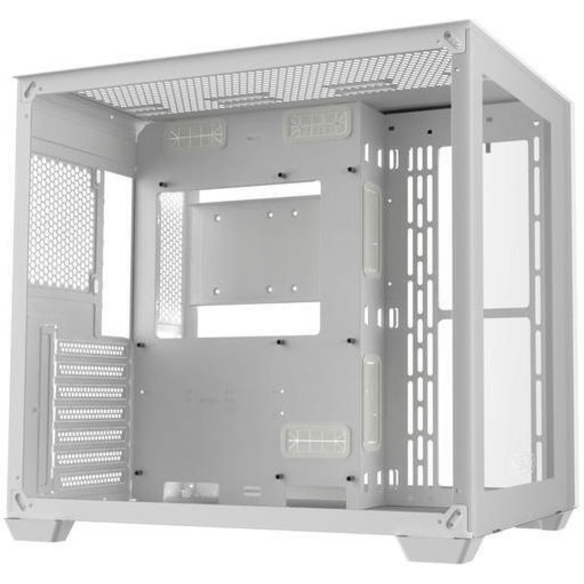 Raijintek Paean C7 TG4 Gaming Midi Tower Κουτί Υπολογιστή με Πλαϊνό Παράθυρο και RGB Φωτισμό Λευκό