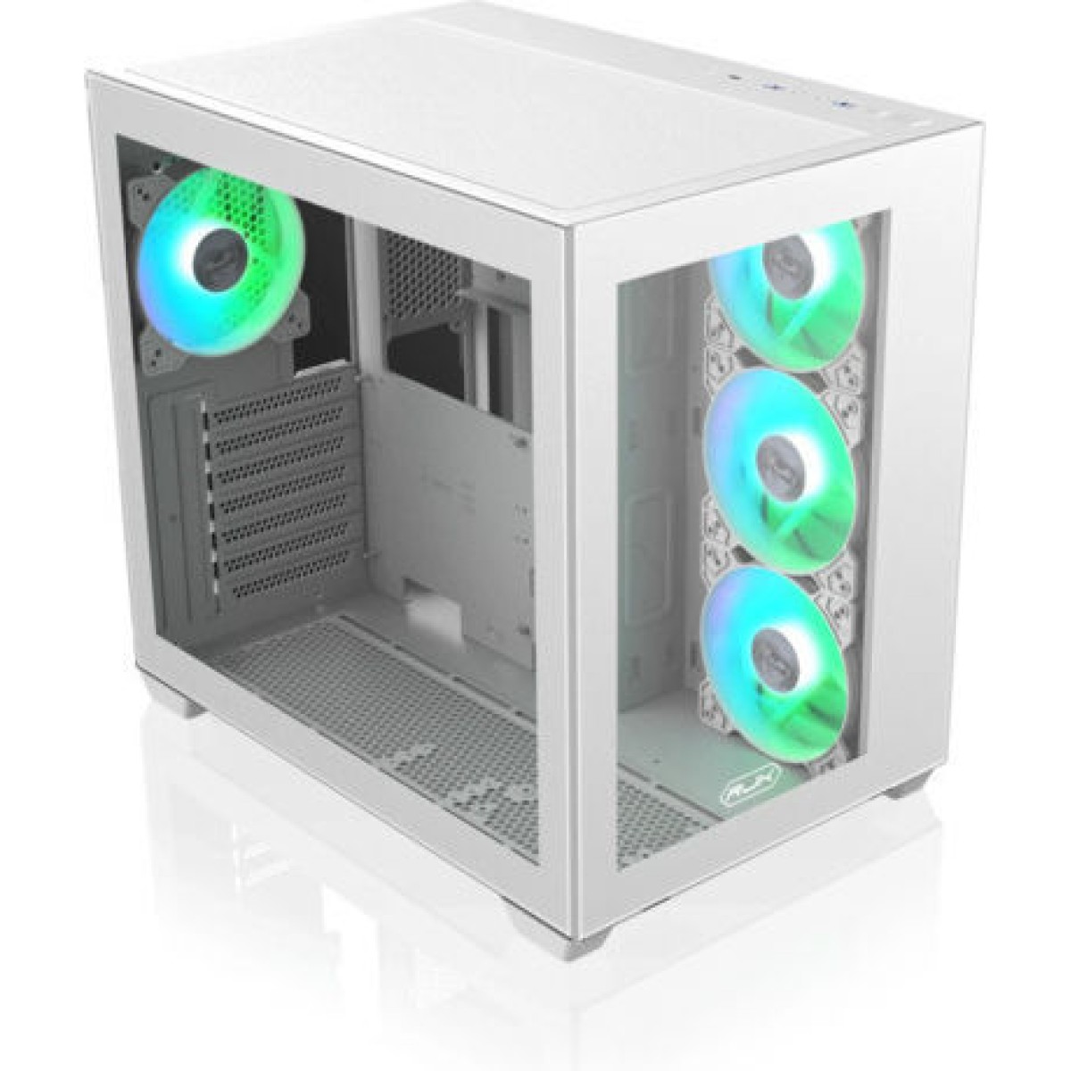Raijintek Paean C7 TG4 Gaming Midi Tower Κουτί Υπολογιστή με Πλαϊνό Παράθυρο και RGB Φωτισμό Λευκό