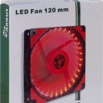 Inter-Tech L-12025 Case Fan με Κόκκινο Φωτισμό και Σύνδεση 3-Pin / 4-Pin Molex